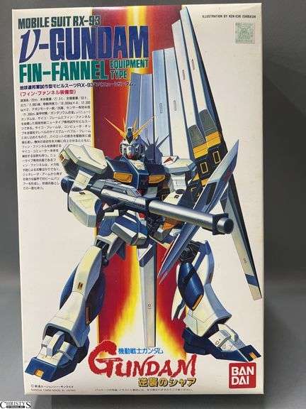 Bandai 1/144 Scale V-Gundam Fin-Fannel Mobile Suit RX-93 Model In Box image