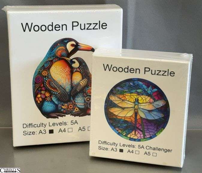 2 Wooden Puzzles - New image