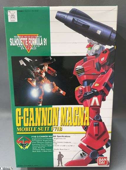 Bandai 1992 Mobile Suit Gundam Silhouette Formula 91 G-Cannon Magna 1/100 Scale Model Kit image