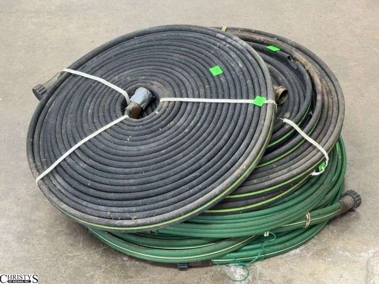 7 Garden Hoses - Shows visible wear, damage image