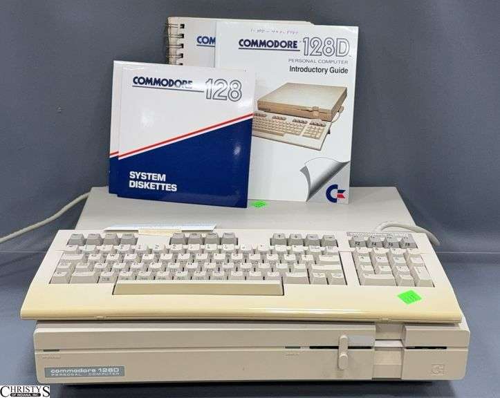 Commadore C128D Computer with Manuals, S.W and Cables image