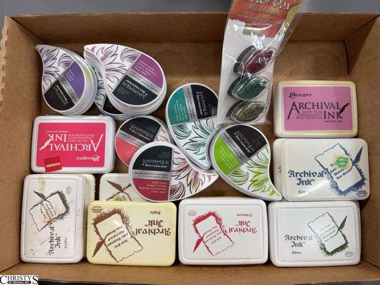 Stamp Pads, Approx 2x3" and Small Pigment Stamps image