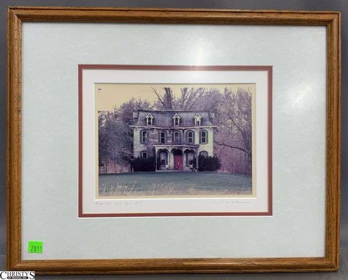 Signed Bill Coleman Amish No. 760 A. P. - 19" x 15.5" of frame image
