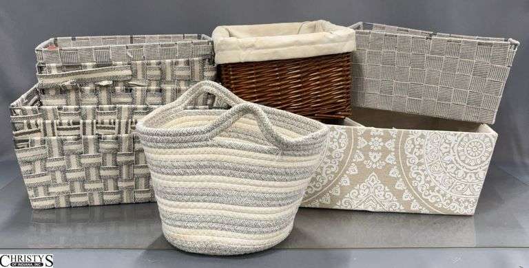 10pcs Storage Baskets - 18" x 12" of largest image