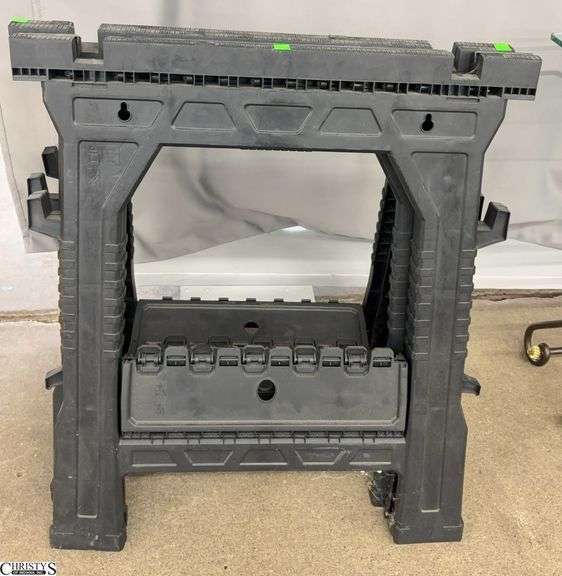 Pair Plastic Sawhorses - 27" x 31" of each image