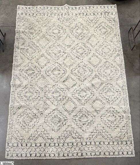 Large Room Size Shag Style Area Rug - Shows staining and wear - 120" x image