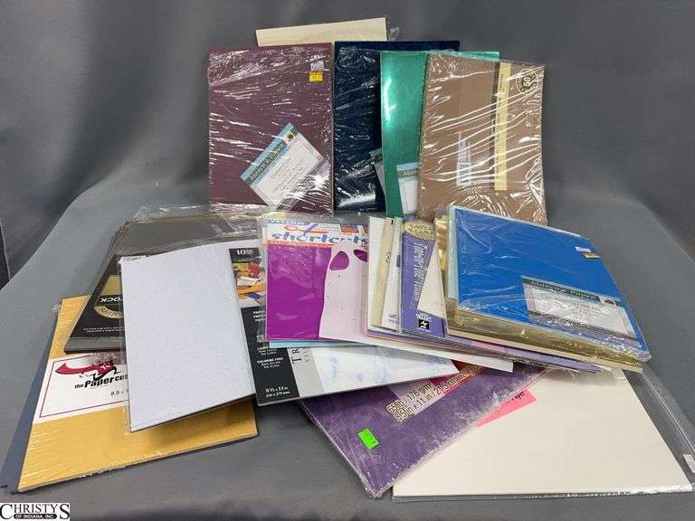 Vellum Packs, Cardstock Packs, Marcos Metallic, High Gloss Papers, Reflective Cards, Sticky Paper, Mostly 8.5x11 image
