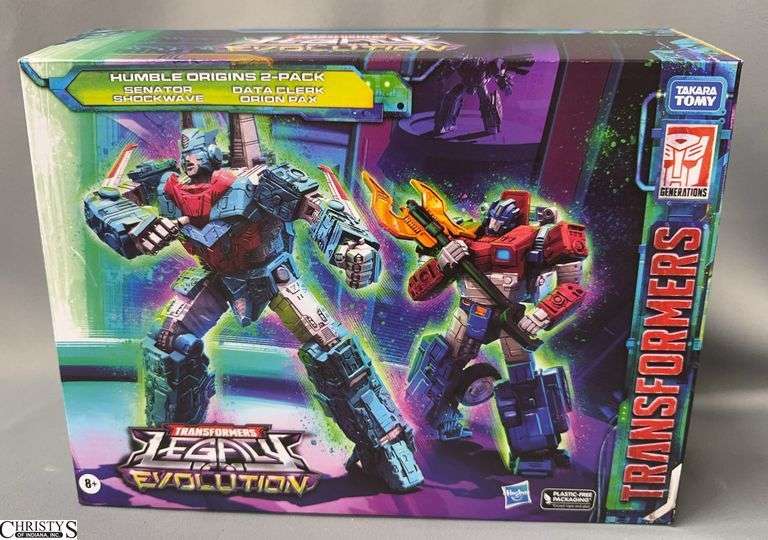 Transformers Legacy Evolution Humble Origins 2-Pack Senator Shockwave & Data Clerk Orion Pax image