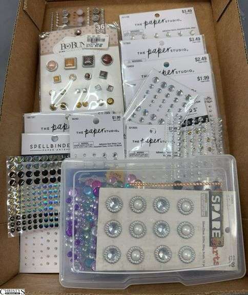 The Paper Studio and Bo Bunny Sticker Gems and Rhinestones image