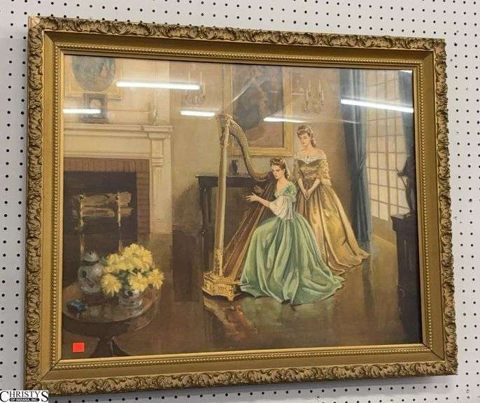 "Harmony" framed print after Gail Frank - 34" x 28.5" of frame image