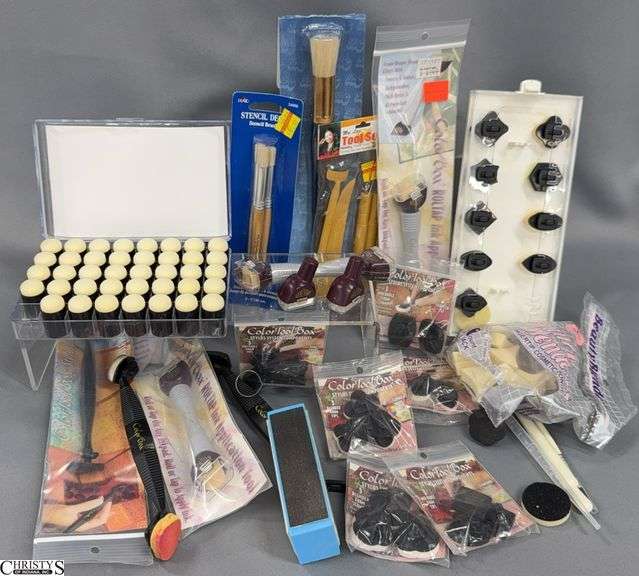 Foam Daubers, Tri Round Blender Foam Tips, Colorbox Roll or Tap Pens, Mrs Lee Flower Picker Tool Set image
