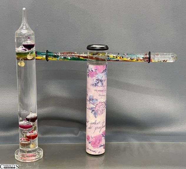 Galileo Thermometer and Kaleidoscope - 12" of thermometer image