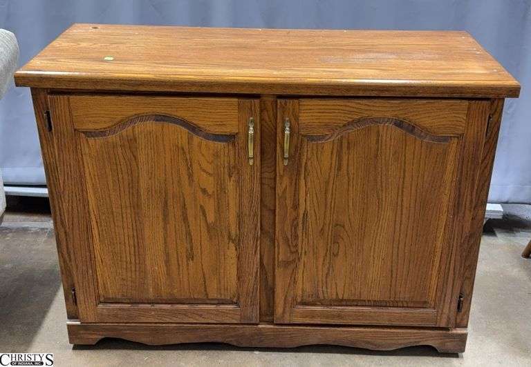 Rolling Two Door Cabinet 48x21x34" image