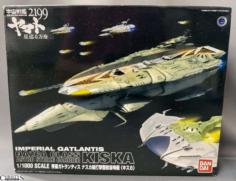Star Blazers 2199 Imperial Gatlantis Nazca Class Kiska Astro Strike Carrier Model Kit 1/1000 Scale image