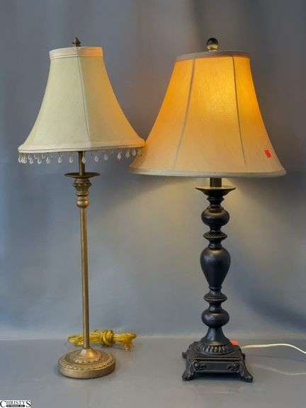 2 Table Lamps - 27" of tallest image