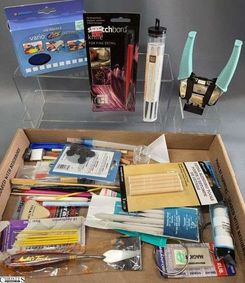 Craft Tools, Blending Sticks, Pallet Knife, Precision File Kit, Eraser, Tab Dispenser image