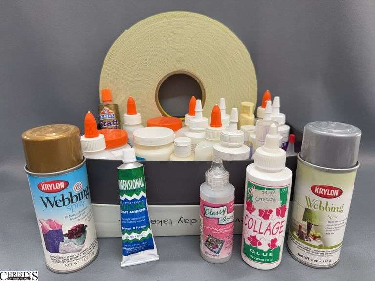 Crafting Glue and Other Bottles of Adhesives image