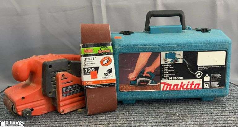Black & Decker Belt Sander and Makita Belt Sander Case ***TOOL NOT IN CASE image