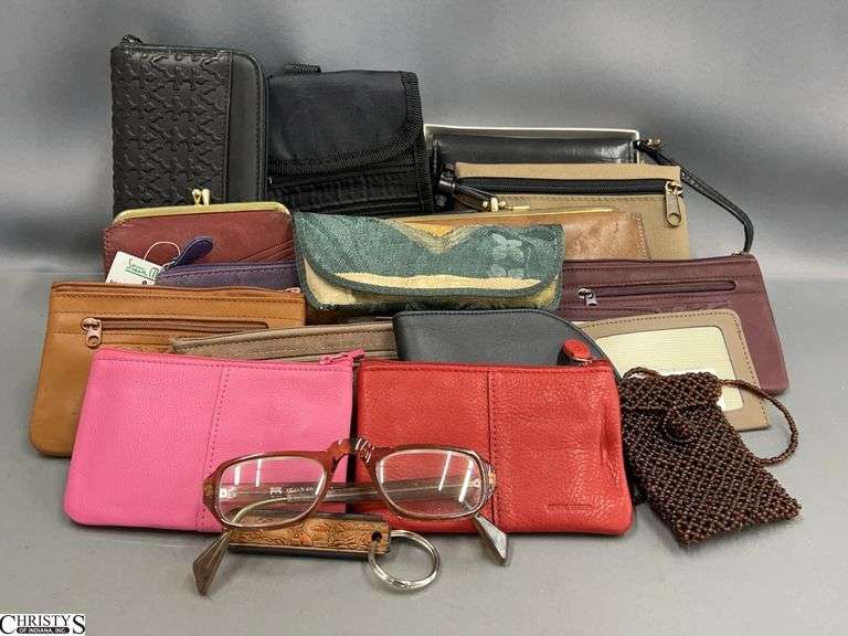Ladies Assorted Wallets, Coin Purses, Eye Glass Sleeves - Rolfs, Gani, and Others image