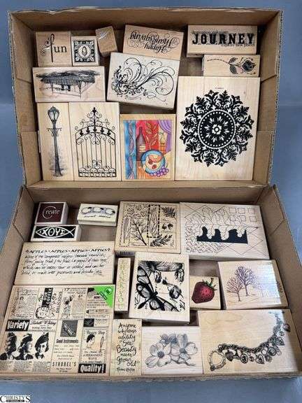 26 Stamps, Inkadinkadoo and Other Brands, Various Themes, Cruise Ship, Thanksgiving, Flowers, Print Press and More image