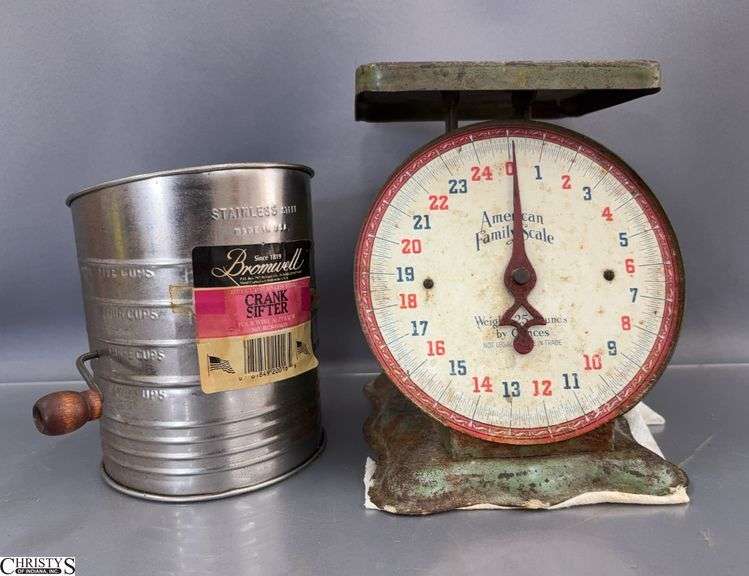 American Family Scale and Hand Flour Sifter image