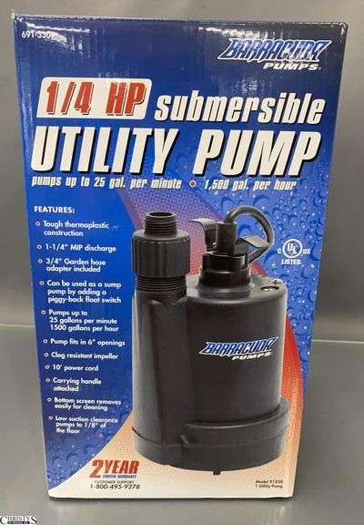 Barracuda 1/4 HP Submersible Utility Pump image