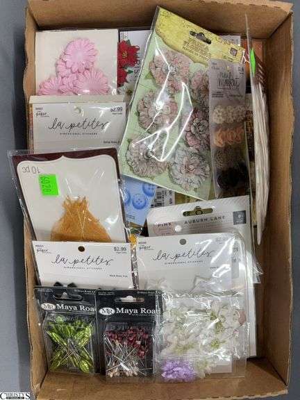 Craft Applique Flowers and Pins, Rosettes image