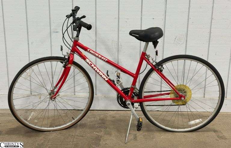 Red Cross-Fit Schwinn Bike image