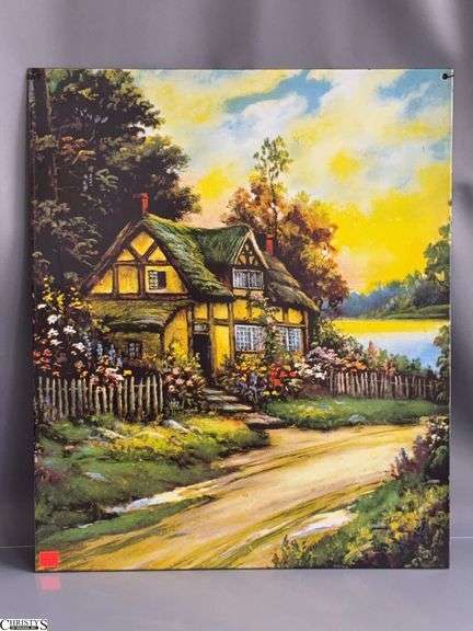 Cottage Print after William Thompson on Metal - 18" x 21.5" image