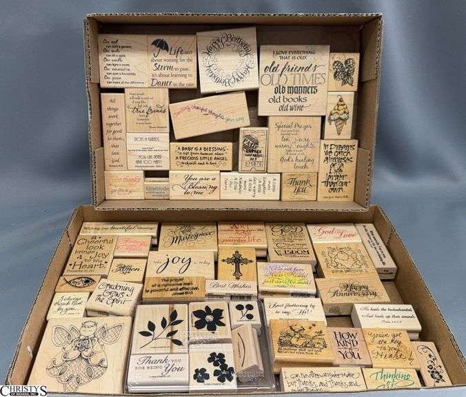 53 Woodblock Rubber Stamps, Quotes, Floral, Angels, Images image