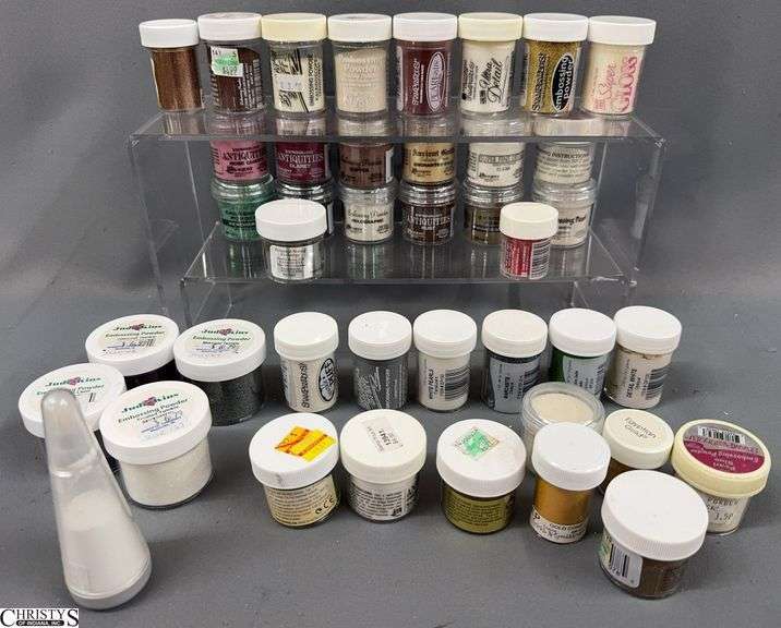 Containers of Embossing Powders and Flock image