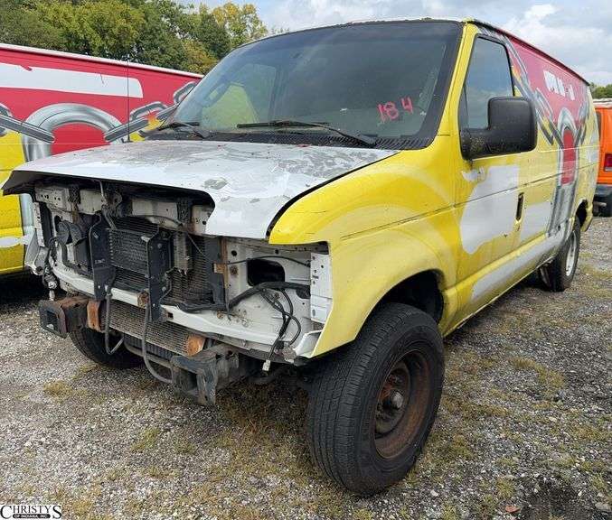2008  FORD  E-250 Towed in with Dead Battery NO KEYS Has Tennessee Duplicate Title image
