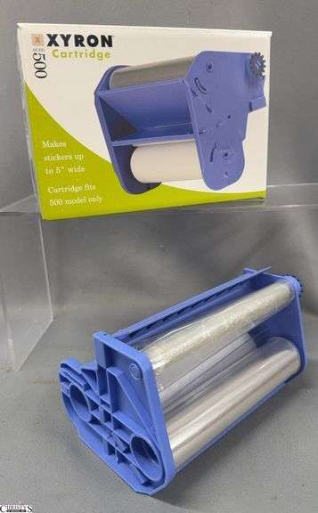 2 Xyron Sticker Cartridges, One is Opened But Has Some Of  The Roll image