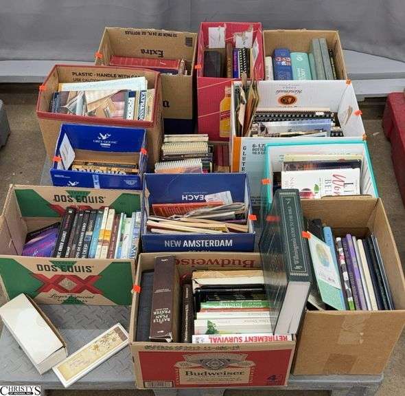 Skid of Various Genre Books - Yearbooks, Health, Religious, Paper products, Misc - SKID NOT INCLUDED image