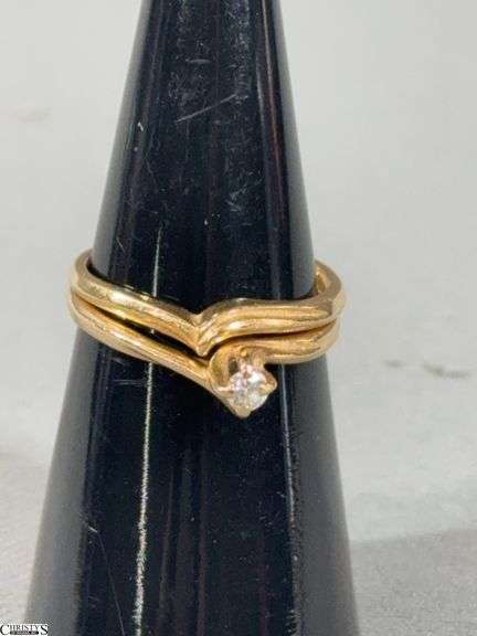 14K Yellow Gold Diamond Bridal Set image