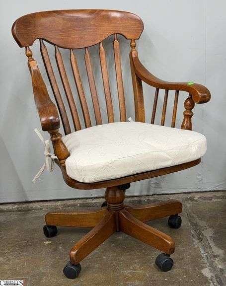 Wooden Office Chair, 28x21x37" image