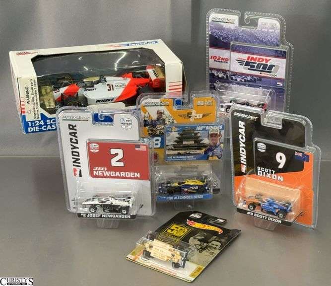 6 Indy Car Series Greenlight, Racing Champions, Hot Wheels Diecast Cars - 8" of largest image