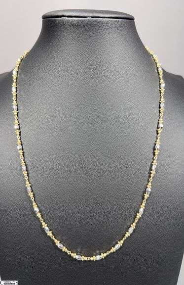 14KT Yellow Gold and White Gold Necklace image