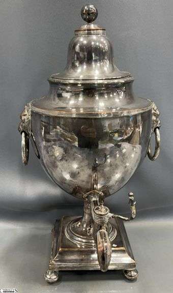 Silver-Plate Hot Water Table Urn image