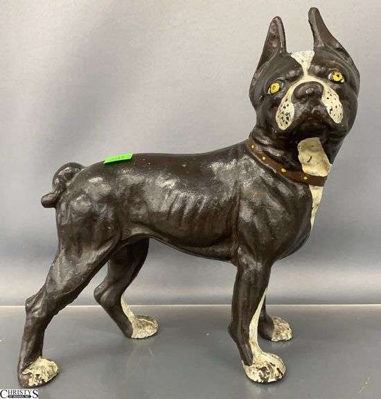 Cast Iron Boston Terrier Door Stop - 8" x 10" image