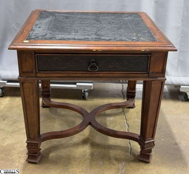 End Table, Has Loose Foot, Some Scuffs 29x29x26" image