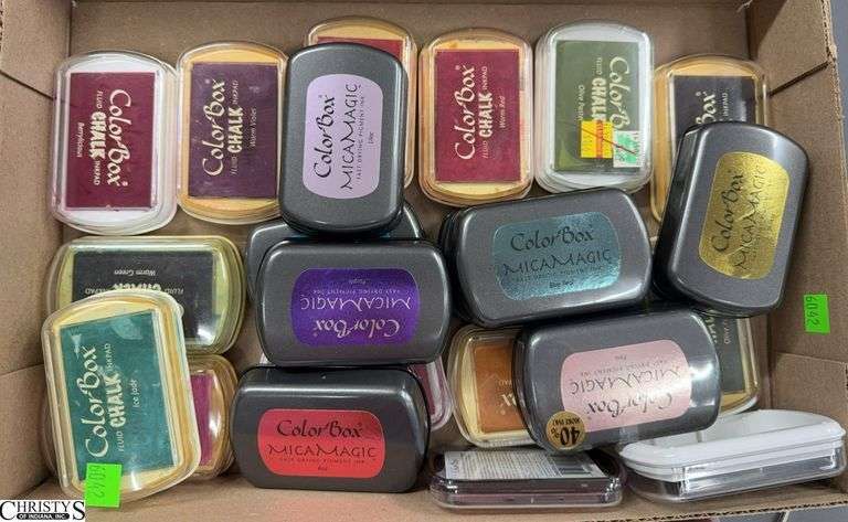 Colorbox Stamp Pads, MicaMagic, and Chalk 2x3" image