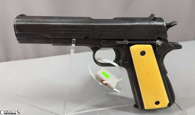 Essex Arms / Colt 1911 Pistol cal. 45 SN: 7908 with Holster.  This gun has an Essex Arms frame and Colt slide. image