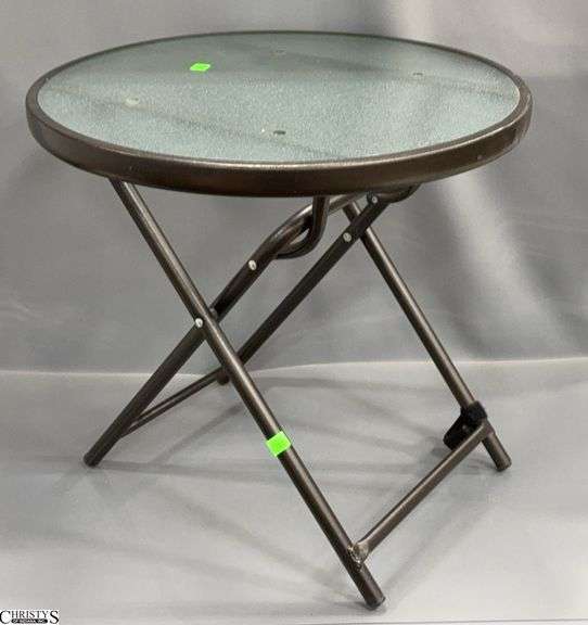 Small Outdoor Side Table Approx. 19 1/2" Round X 18" Tall image