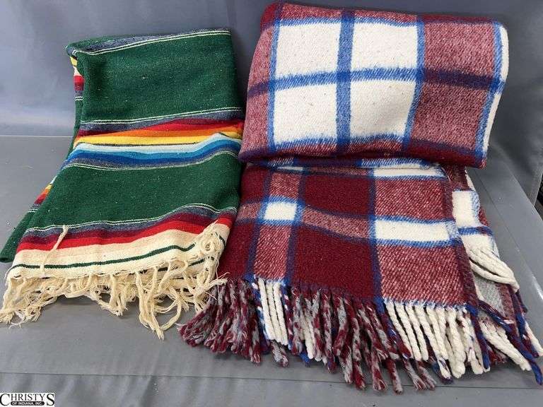 Southwestern Style Throw Blanket and Plaid Blanket - 46" x 84" of southwestern image