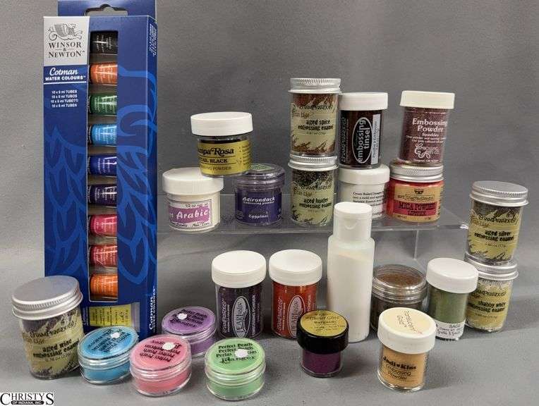 Embossing Tinsel, Powder, Enamel, Watercolors, Perfect Pearls, image