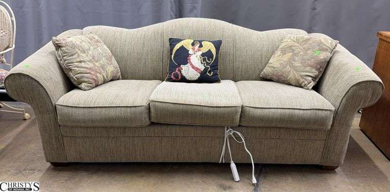 Linen Queen Sofa Sleeper 90x37x35" image