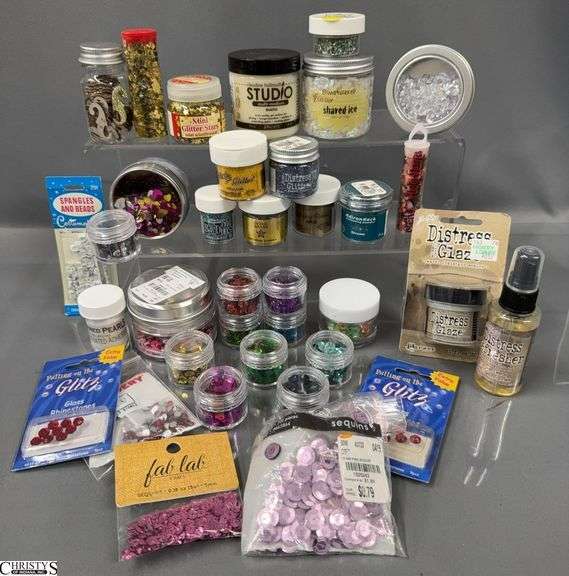 Craft Glitter and Sequence Containers, Matte Artist Quality Gel Medium image