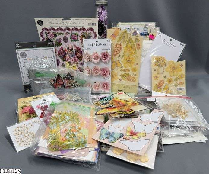 Scrapbooking, Stickers, Die Cuts, Floral, Cardmaking image