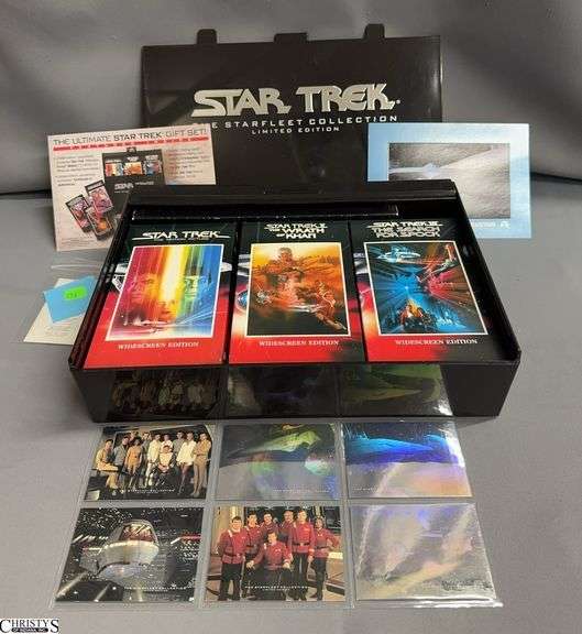 Star Trek: The Starfleet Collection Limited Edition VHS Set with Watch and Trading Cards - #3049/5000 image